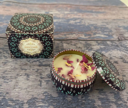 Dried Floral Scented Candles